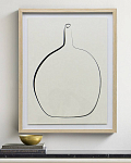 Постер Drawing Vase с дубовой рамой 250_100_Array